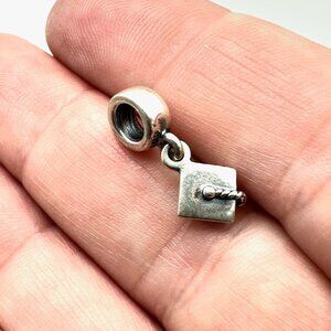 Pandora Graduation Cap Hat Charm 925 ALE Sterling Silver